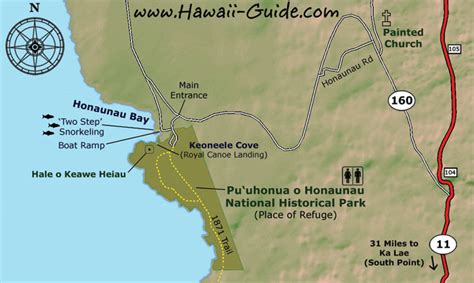 puuhonua o honaunau park map.